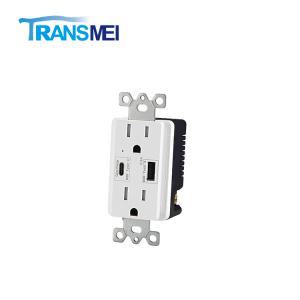 Quick Charge 15A-C USB Wall Socket